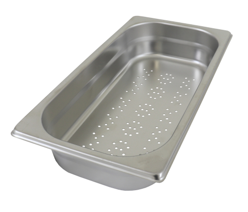 Gastro perforated stainless steel food pan