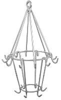 Stainless steel meat hanger with 18 hooks