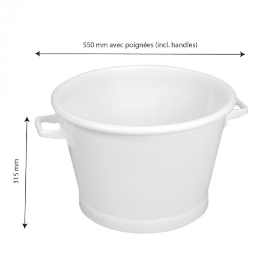 BOBET Matériel - Bassine ronde 35 litres - Spécialiste pour la…