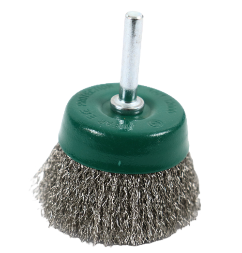 Mounted cup brush