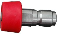 Rinsing nozzle 0° 1/4 female red protection