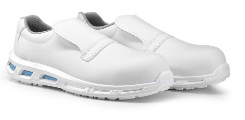 Panter 415101600 – Chaussures Montantes Sécurité S2 Velcro Blances, Taille 46, Protection Cheville Renforcée