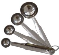 Stainless steel measuring spoon (x4)