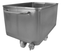 Stainless steel tank with drain