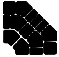 Set of 14 dishes in black plexi