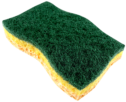 Green sponge three-layer