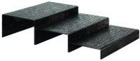 3 black acrylic steps display 