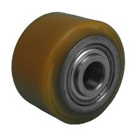 PU roller for pallet truck with ball bearing