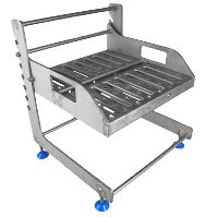 Stainless steel adjustable footboard