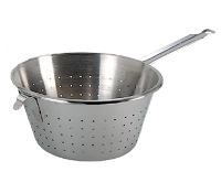Stainless steel colander with handle