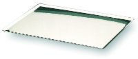 Stainless steel tray inclined edges