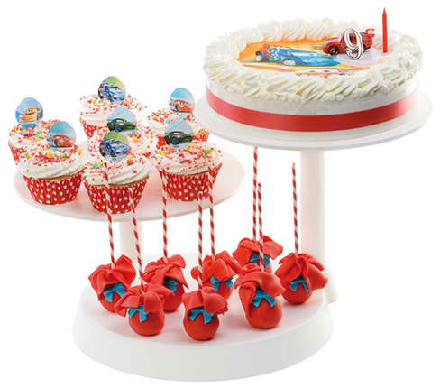 3-tier counter cake stand