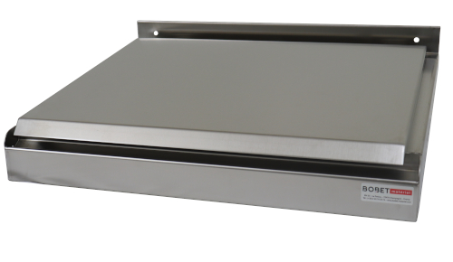 Stainless steel wall mounted desk