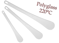 White polyglass spatula
