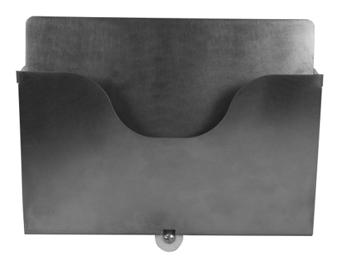 Wall mounted stainless steel magnetic holder A4 sheets