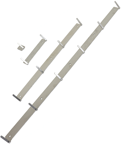 Stainless steel wall bracket 1 or 4 hangers